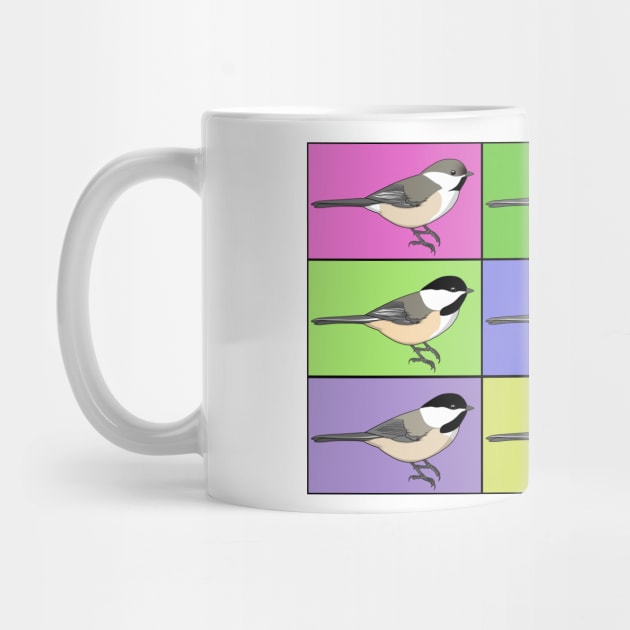 Warhol Birds - Chickadee by Feathered Focus